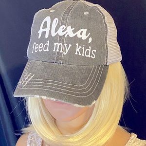 Alexa Feed My Kids Baseball Cap 😂👊🏻